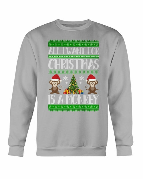 Christmas Monkey Sweater