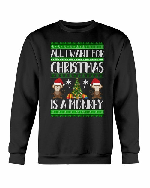 Christmas Monkey Sweater