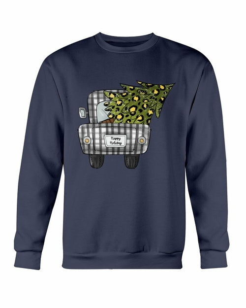 Christmas Tree On Truck Sweatshirt
