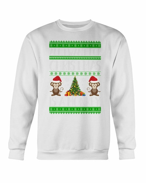 Christmas Monkey Sweater