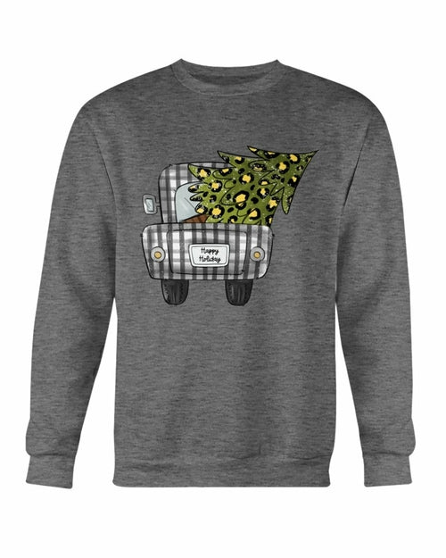 Christmas Tree On Truck Sweatshirt