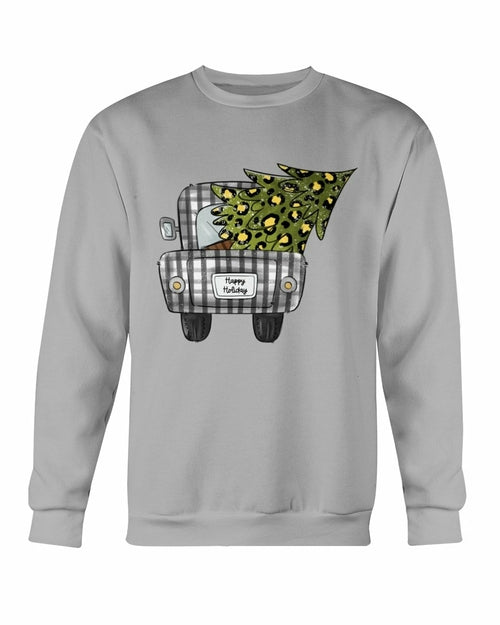 Christmas Tree On Truck Sweatshirt