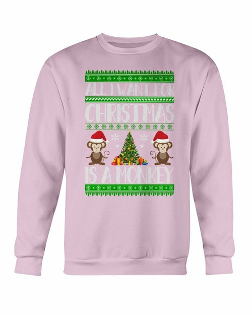 Christmas Monkey Sweater