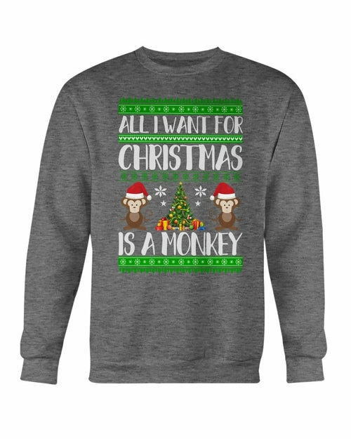 Christmas Monkey Sweater