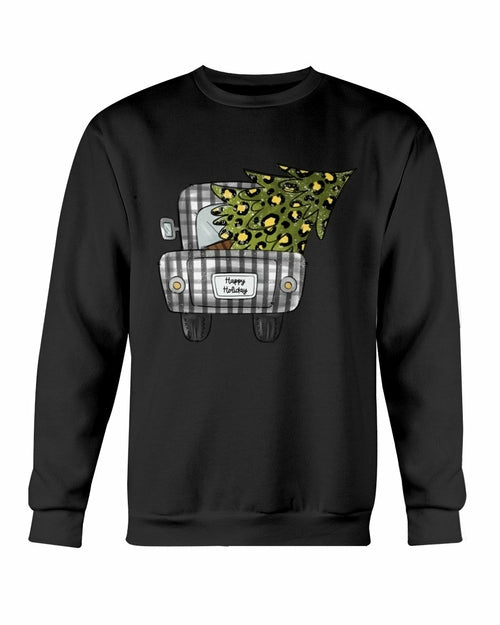 Christmas Tree On Truck Sweatshirt