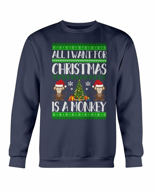 Christmas Monkey Sweater